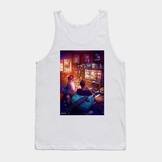 Playstation 4 Era Tank Top by Rachid Lotf